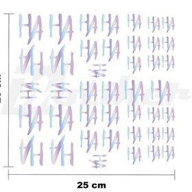 Resim Joker Haha 25x25cm Folyo Kesim Evrensel Desen Kaplama Hologram 