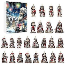 Resim Noel Advent Takvimi Noel Takvimi Kör Kutu Noel Geri Sayım Takvimi Tatil Kolyesi Noel Kör Kutu Christmas79 