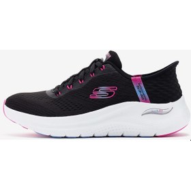 Resim Skechers Arch Fit 2.0 - Easy Chic Kadın Siyah Spor Ayakkabı 150066 Bkhp Siyah 