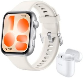 Resim HUAWEI WATCH FIT 5 Akıllı Saat, 1.82″ Ekran, Şık Tasarım, NFC, Düşme Algılama, Uzun Pil Ömrü, Sağlık Yönetimi, 100+ Antrenman Modu, 5 ATM Su Geçirmez, Android & iOS, Beyaz + FreeBuds SE 2 