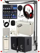 Resim markentegra Stüdyo Kayıt Monitör Ses Kartı ve Mikrofon Seti 