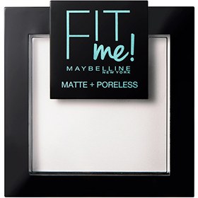 Resim Maybelline New York Fit Me Matte+Poreless Pudra 90 Translucent - Gratis 