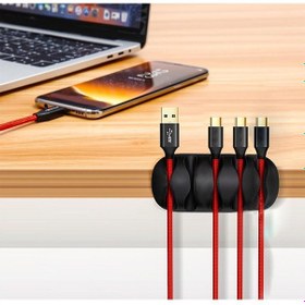 Resim 6 Adet 5 Kanallı Kablo Kanalı Tutucu Düzenleyici Sabitleyici 