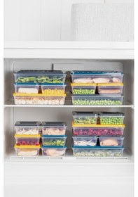 Resim Meleni Home Buzdolabı Mikrodalga Saklama Kabı Petrol 4 x 1170 ML 