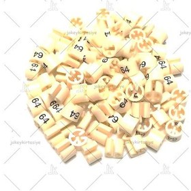 Resim ASKI için BASKILI BEJ(64)' Benden Boncuğu (100 Adet) Bej 