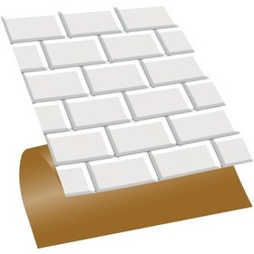 Resim Tink Kendinden Yapışkanlı Metro Karo Desenli Silinebilir Pvc Karo 