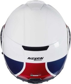 Resim Nolan N90-3 06 Roboto 345 Çene Açılır Motosiklet Kaskı Kırmızı Beyaz M 