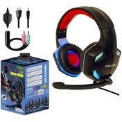 Resim ZemTech Polygold Pg-6972 Gaming Mikrofonlu Oyuncu Kulaklığı Rgb Çift Jack 
