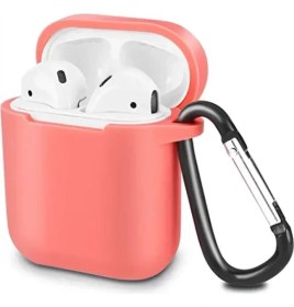 Resim Pileli Store Newface Airpods 2 (2.nesil) Sert Silikon Kılıf - Fuşya 