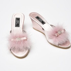 Resim Gc Pudra Kaz Tüyü Yüksek Feta Bayan Terlik 170 Pudra 