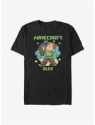 Resim GALASHOP Minecraft Sniper Alex Siyah Çocuk T-shirt Model 324 