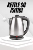 Resim TeknomAVM Yeni Nesil Saplı Uzun Ömürlü Paslanmaz Çelik Su Isıtıcı Kettle 