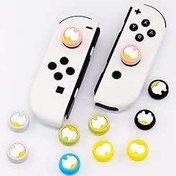 Resim 2 adet başparmak çubuğu kavrama kapakları Thumbstick sapları kapaklar kapaklar Nintendo Switch NS Switch Lite için değiştirme, OLED Analog Joystick aksesuarları için (Siyah) 