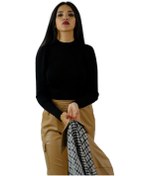 Resim SENTT YARIM BALIKÇI TRİKO CROP SİYAH Siyah 