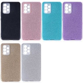 Resim Samsung Uyumlu Galaxy A73 Kılıf Simli Parlak Shining Kapak 