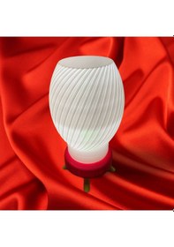 Resim 10tech Tasarım Değiştirilebilir Renkli Abajur Petg & Pla E27 Duy Led Uyumlu 5 Parça Modüler Yapı Beyaz - Mavi 