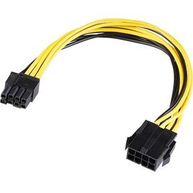 Resim 8pin To 6+2pin Pcie Ekran Kartı Uzatma Dönüştürücü Kablo (AK-CBPW23-20) 