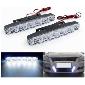Resim 1 Para Super Parlak Drl Gündüz Xenon Beyaz 6 Led Çizit Işıkları 
