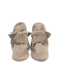 Resim Kadife Kaydırmaz Tabanlı Pamuk Astarlı Çıtçıtlı Vizon Panduf - F-870 Vizon 