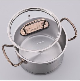 Resim Korkmaz Proline 8 Parça Rosa Gold Tencere Seti 