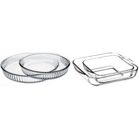 Resim Paşabahçe Borcam Kare Yuvarlak 4 Parça Süper Set 