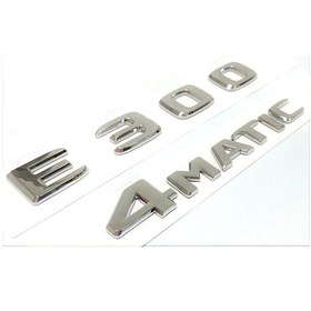 Resim E 300 Ve 4matic Krom Bagaj Yazısı Seti 2'li 3m 3d Abs 