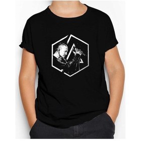 Resim Zepplin Giyim Linkin Park Chester Logo Siyah Çocuk Tişört Siyah 