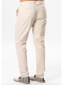 Resim Eliş Şile Bezi Gabardin Erkek Pantolon Krem Krm - 40 Krem 