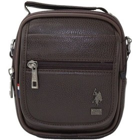 Resim U.S. Polo Assn. 8416 Us Polo Suni Deri Omuz Askılı, Kulplu Portföy Çanta Kahverengi 