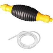 Resim Yunboo El Manuel Yakıt Pompası, İki Yönlü Akış Engelleyici, 1.5m Hortumlu, Lastik Top, Sızıntısız, Araç Ve Ev Kullanıma Uygun 