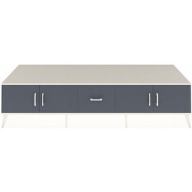 Resim Kronos Tv Ünitesi 2 Raflı Tek Çekmeceli 4 Kapaklı 220x59x51 Aytaşı-antrasit Antrasıt/antrasıt - Aytası 