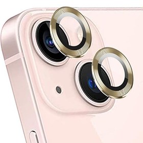 Resim Apple Iphone 13 Tekli Kamera Lens Koruma Camı Gold 