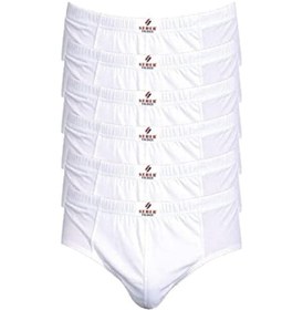 Resim Seher Yıldızı 6'Lı Kom Slip Külot Erkek Beyaz 