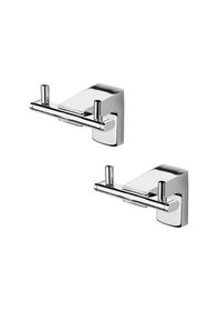 Resim Ahlez Premium İkili Bornoz Askılık 2 Adet Krom 