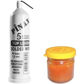 Resim Tüp Lehim Teli ve Lehim Pastası Set 