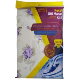 Resim Feyza Design Mor Keçeli Ütü Masası Kılıfı 140X50, Pratik ve Şık Koruma Sağlar 