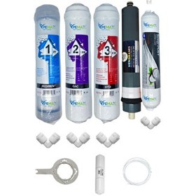 Resim Pemax Water Solutions Kapalı Kasa Su Arıtma Cihazlarına Uygun STD 5'li Platinium Mebran Gümüş İyonlu Tatlandırıcı Set 