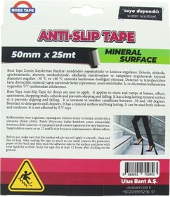 Resim Geseus Boss Siyah Merdiven Kaydırmaz 50Mmx25Mt Bant 