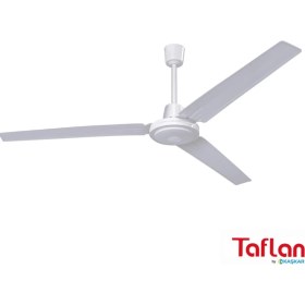 Resim Taflan K56005 Metal Duvardan Kumandalı Tavan Vantilatörü 142 cm Beyaz Ofis Kullanımına Uygun 