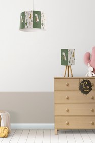 Resim Talia Home Sevimli Dinozor ve Hayvanlar Desenli Sarkıt Avize ve Abajur Masa Lambası Aydınlatma TLAVB-311 