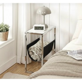 Resim LARADESİGN Krom Gazetelik Dergilik Yan Sehpa Koltuk Sehpası 