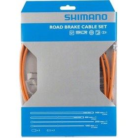 Resim Shimano Ptfe Yol Fren Kablo Seti(y80098017)turuncu Siyah 