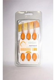Resim Turuncu Renkli 0,45 Mm Uçlu Fırça Seti, 6'lı Paket 