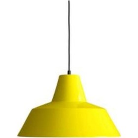 Resim Riolight Retro Sarı Içi Beyaz Tekli Metal Sarkıt Çap: 34Cm 