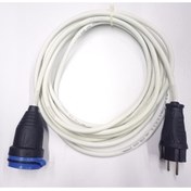 Resim abnturk Garantili 10 Metre 3x1.5 Güvenli Topraklı Kablolu Uzatma Kablosu Kauçuk Fişli Ve Kauçuk Priz 