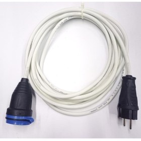 Resim abnturk Garantili 10 Metre 3x1.5 Güvenli Topraklı Kablolu Uzatma Kablosu Kauçuk Fişli Ve Kauçuk Priz 
