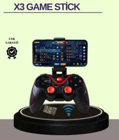 Resim Çift Analog Joystick Ve 14 Tuşlu Bluetooth Oyun Kumandası 