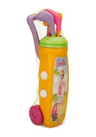 Resim Barbie Golf Arabası Oyuncak Eğitici Oyun Seti Sarı 