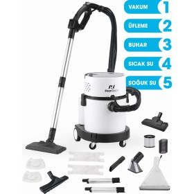 Resim Pirantech RLZ-208 2400W Çok Amaçlı Buharlı Temizlik Robotu 20L Aksesuarlar ile Etkili Temizlik 