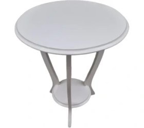 Resim Bengi Ticaret Fiskos 3AYAK Çiçeklik Sehpa Parlak Beyaz Lake Boya Çift Kat Ahşap Mdf Tabla 